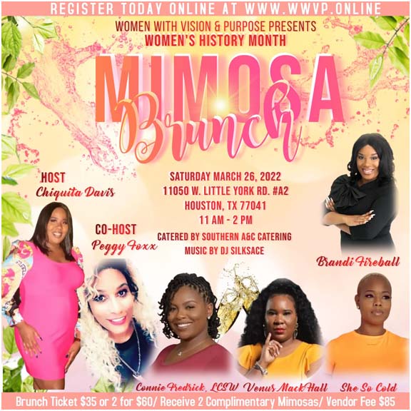 Women with Vision and Purpose Brunch Pop-Up 03/26/2022