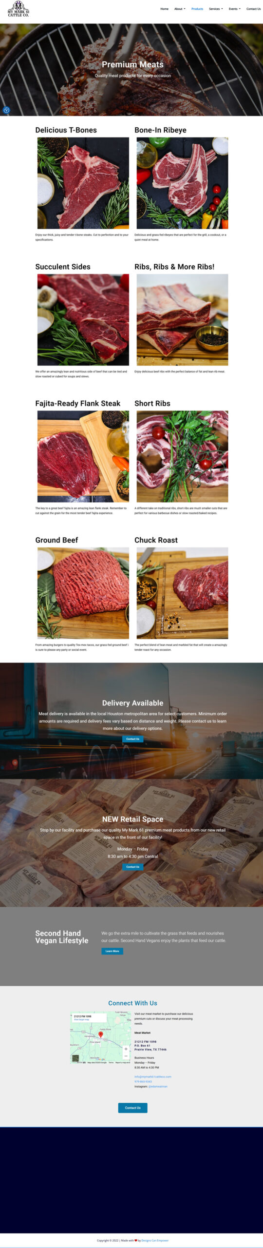 My Mark Cattle Co. Products
